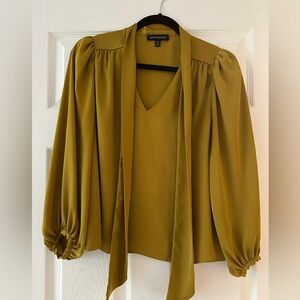 Banana Republic Puff Sleeve Blouse with Tie Front